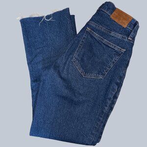 J.Crew 9" Billie Demi Boot Crop Jeans - Dark Wash, Size 24, Gently Worn